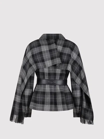 Dior Checked Blazer In Multi