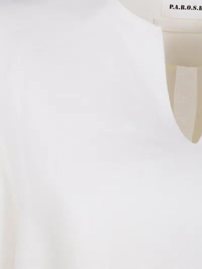 P.a.r.o.s.h Parosh Belted Blouse In White