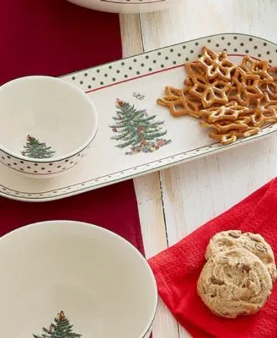 Spode Christmas Tree Polka Dot Dinnerware Collection In White