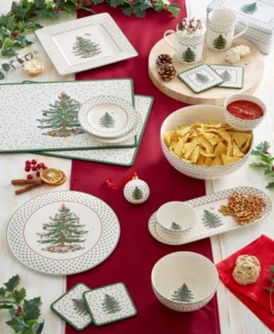 Spode Christmas Tree Polka Dot Dinnerware Collection In White