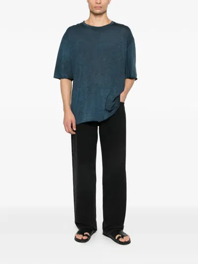 Avant Toi Boxy T-shirt In Blue