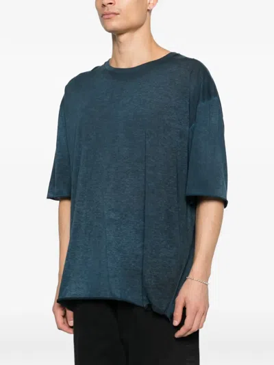 Avant Toi Boxy T-shirt In Blue