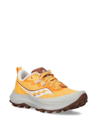 Saucony Logo Sneakers In Orange