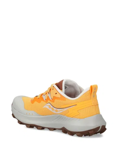 Saucony Logo Sneakers In Orange