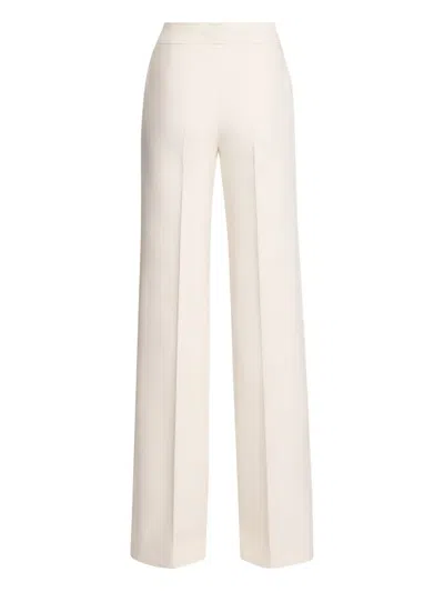 Elie Saab Crepe Trousers In White