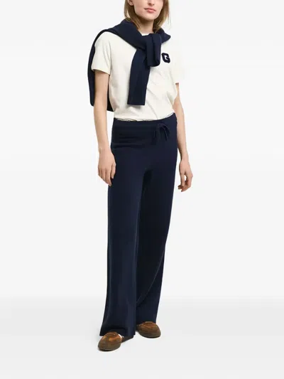 Gant Drawstring Trousers In Blue