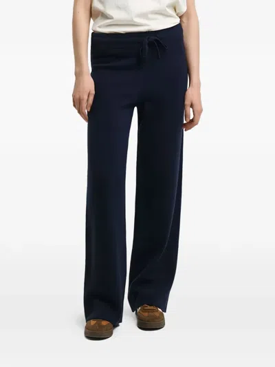 Gant Drawstring Trousers In Blue