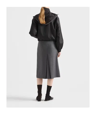 Prada Re-nylon Blouson Jacket In Blue