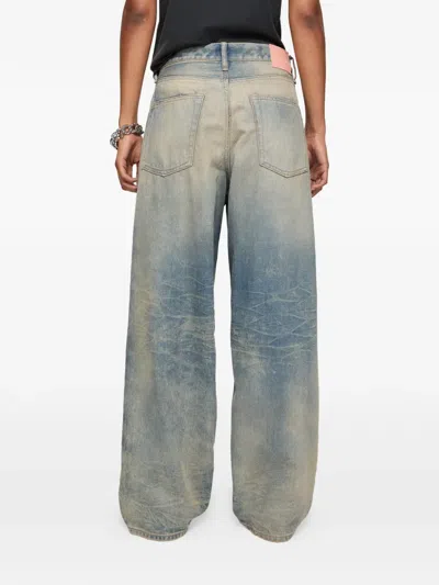 Acne Studios 1981 Logo-patch Trousers In Blue