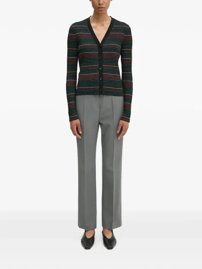 Ps By Paul Smith Striped Buttoned Cardigan In Multi