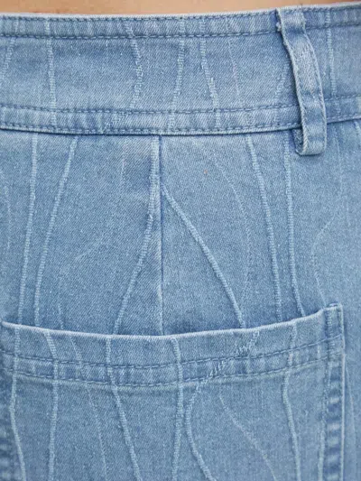 Resume Wave-pattern Maxi Skirt In Blue