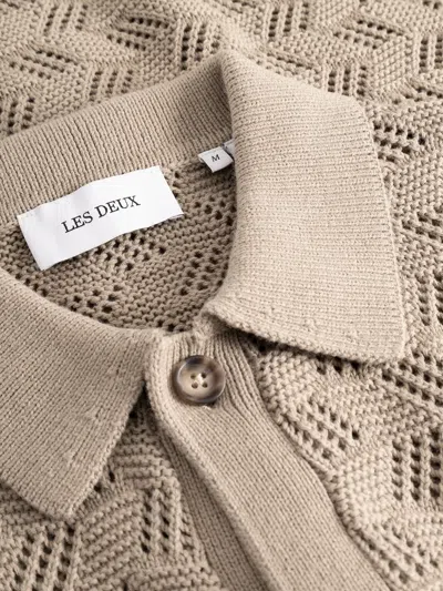 Les Deux Openwork Shirt In Neutral