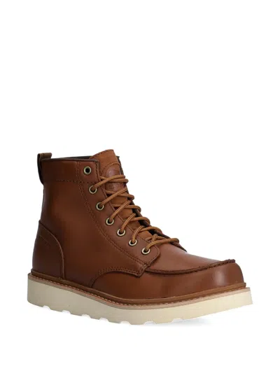 凸凹鞋底系带靴