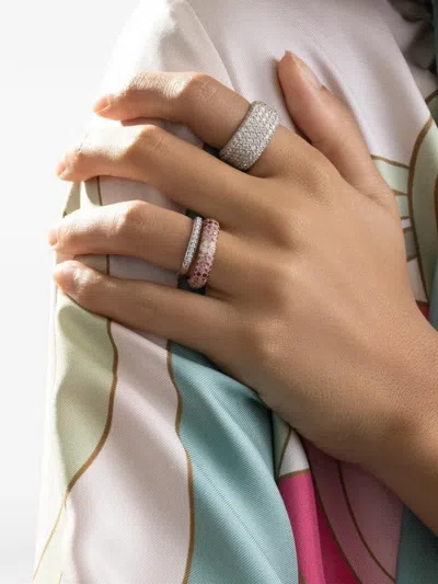 Fullord Ghost Sapphire And Diamond Ring In Pink