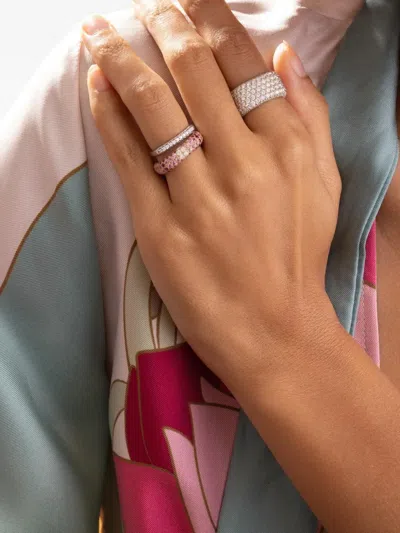 Fullord Ghost Sapphire And Diamond Ring In Pink