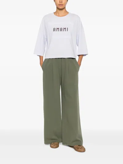 Forte Forte Elastic-waistband Trousers In Green