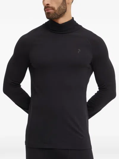 Peak Performance Long-sleeve Base-layer Top In Black
