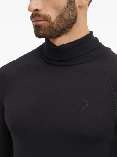 Peak Performance Long-sleeve Base-layer Top In Black