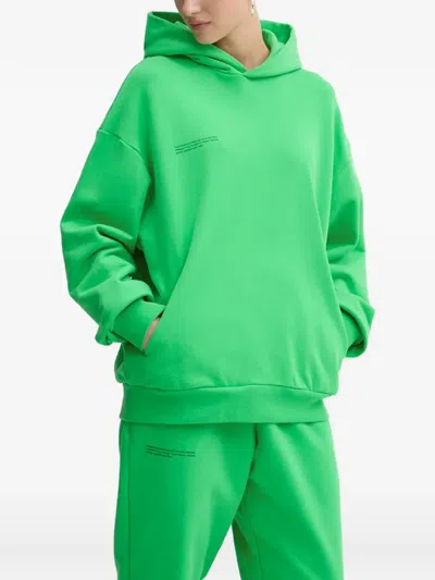 Pangaia Lettering Hoodie In Green