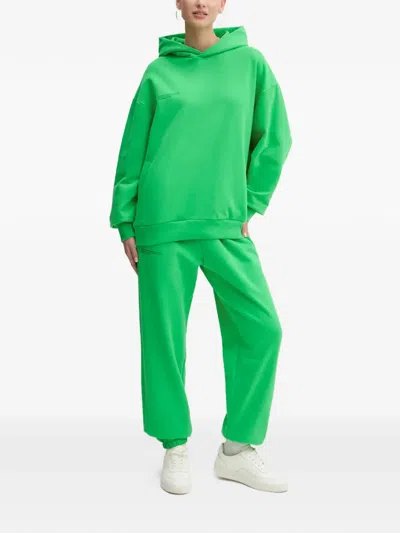 Pangaia Lettering Hoodie In Green