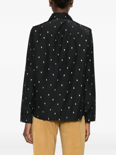 Forte Forte Buttoned Patterned Shirt In Black