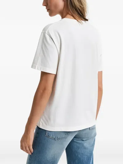 Gant Anchor-embroidered T-shirt In Multi