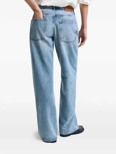 Gant Flared Denim Jeans In Blue