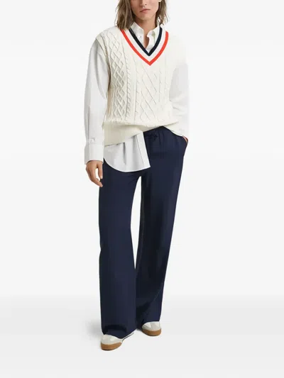 Gant Drawstring Trousers In Blue