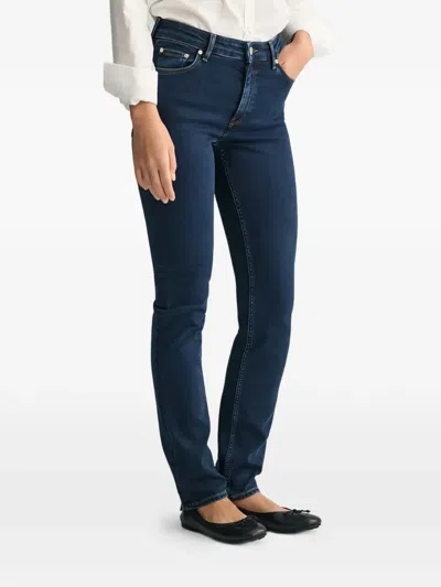 Gant Five-pockets Denim Jeans In Blue