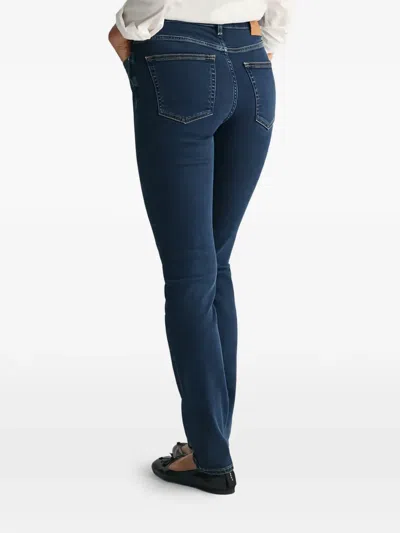 Gant Five-pockets Denim Jeans In Blue