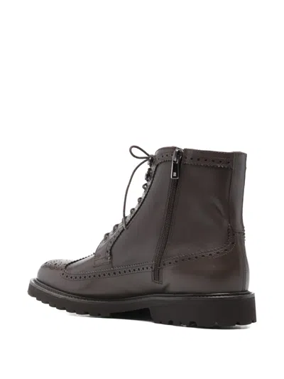 Fratelli Rossetti Leather Boots In Brown
