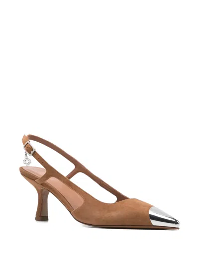 Maje Suede Pumps In Brown