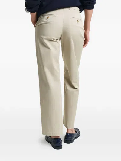 Gant Buttoned Trousers In Gray