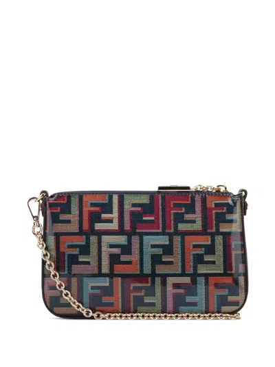 Fendi Baguette Chain-strap Mini Clutch Bag In Multi