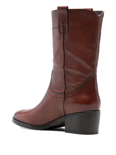 Curiosite Rovere 2808 Leather Boots In Multi