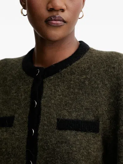 Gestuz Gzalpha Pocket Button Cardigan In Gray