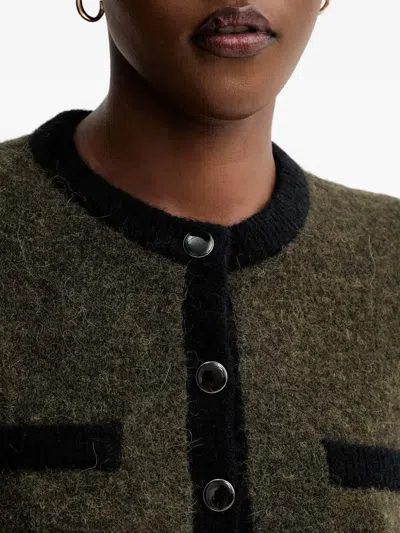 Gestuz Gzalpha Pocket Button Cardigan In Gray