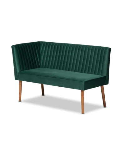 Baxton Studio Alvis 3-pc. Wood Mid-century Dining Nook Set In Multi