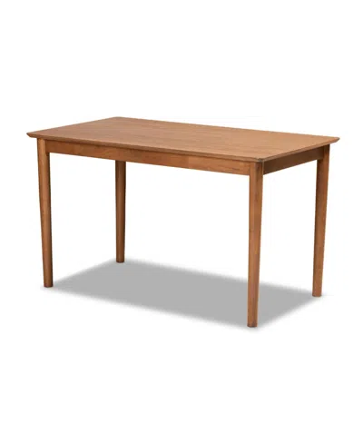 Baxton Studio Alvis 3-pc. Wood Mid-century Dining Nook Set In Multi