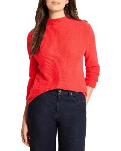 Nic + Zoe Nic+zoe Pixel Knit Sweater In Red