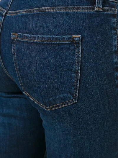 Shop J Brand Cropped 'selena' Bootcut Jeans - Blue