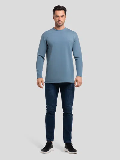 Fioboc Modal Blend Long Sleeve Tee In Blue