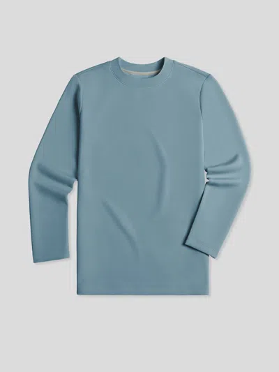 Fioboc Modal Blend Long Sleeve Tee In Blue