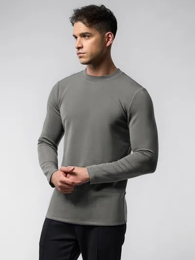 Fioboc Modal Blend Long Sleeve Tee In Gray