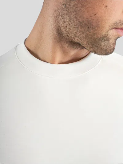 Fioboc Modal Blend Short Sleeve Raglan Tee In White