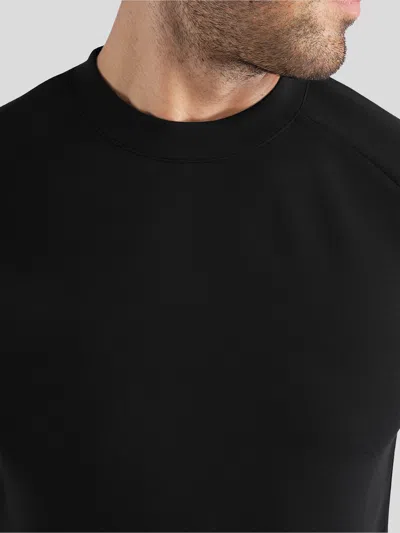 Fioboc Modal Blend Short Sleeve Raglan Tee In Black
