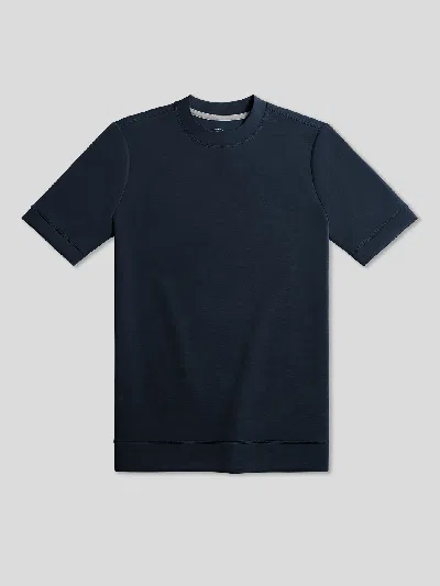 Fioboc Modal Blend Short Sleeve Tee: Classic Fit In Blue