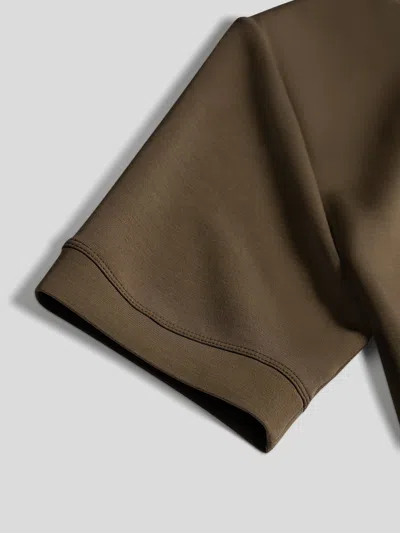 Fioboc Modal Blend Short Sleeve Tee: Classic Fit In Brown