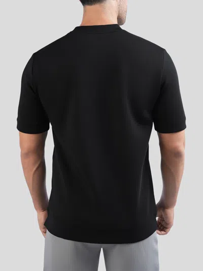 Fioboc Modal Blend Short Sleeve Tee:slim Fit In Black