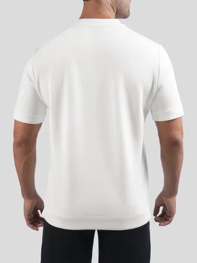Fioboc Modal Blend Short Sleeve Tee:slim Fit In White